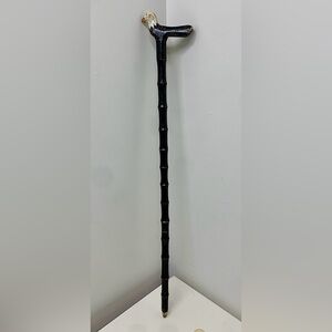 Antique Wooden Figural Bald Eagle Handle Cane Walking Stick